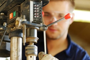 Young worker working in workshop-3